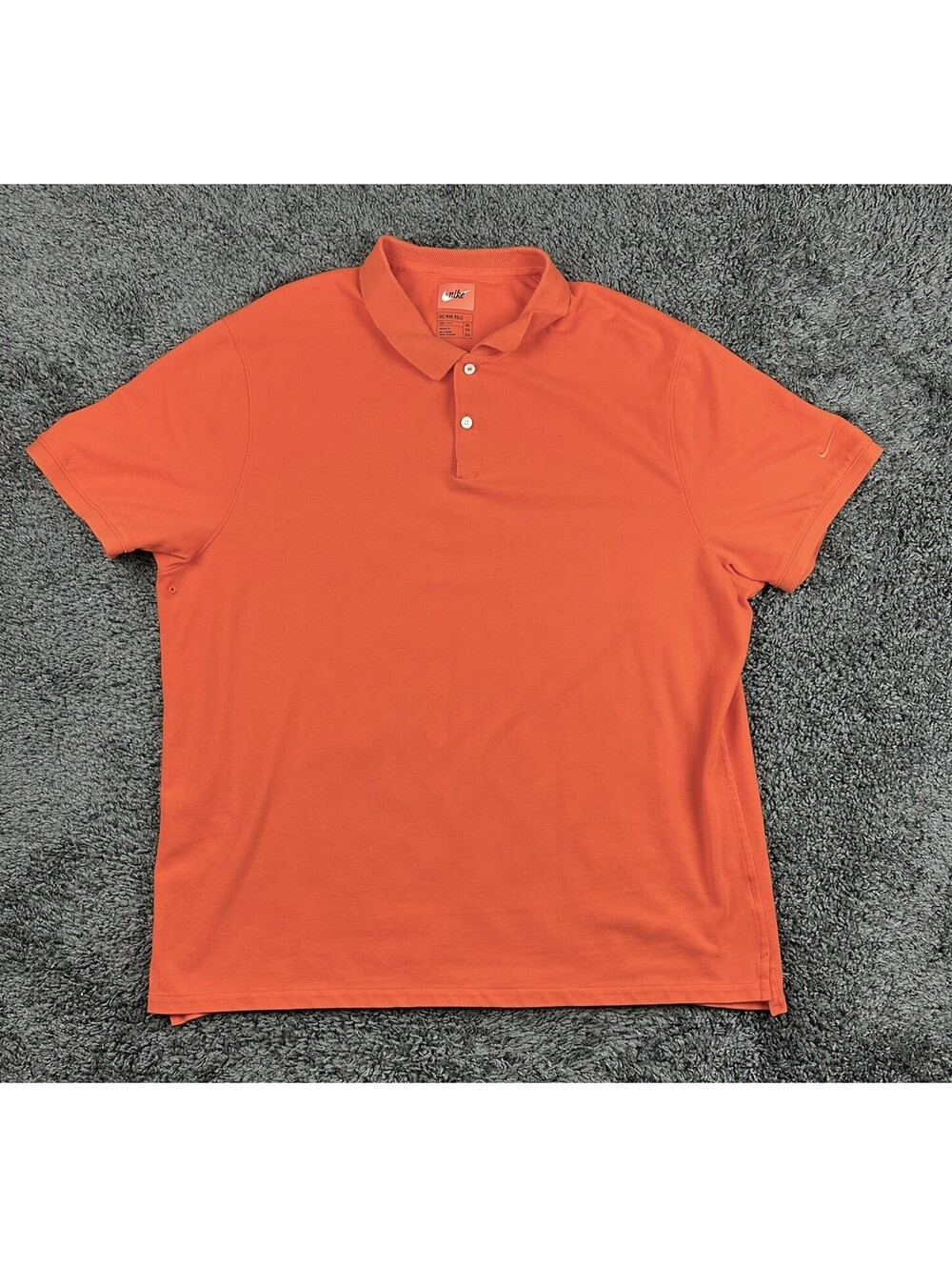 Nike The Nike Polo Mens 2XL Slim Fit Dri-FIT Pique Polo Shirt Orange
